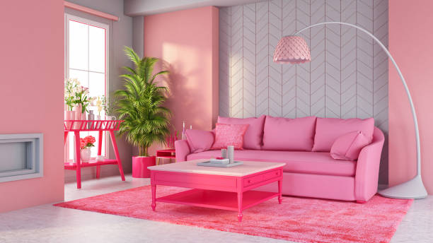 pink two colour combination for bedroom walls 2022