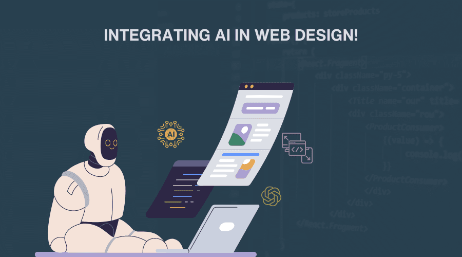 Integrating AI in Web Design fetured image